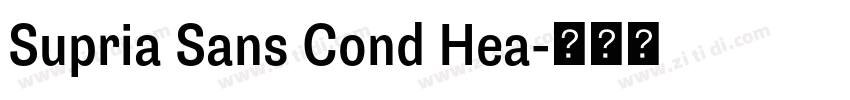 Supria Sans Cond Hea字体转换